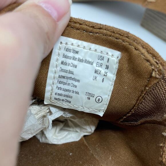 American Eagle Low Cut Ankle Booties Brown Suede Slip on Low Heel Size 8 - Picture 6 of 9